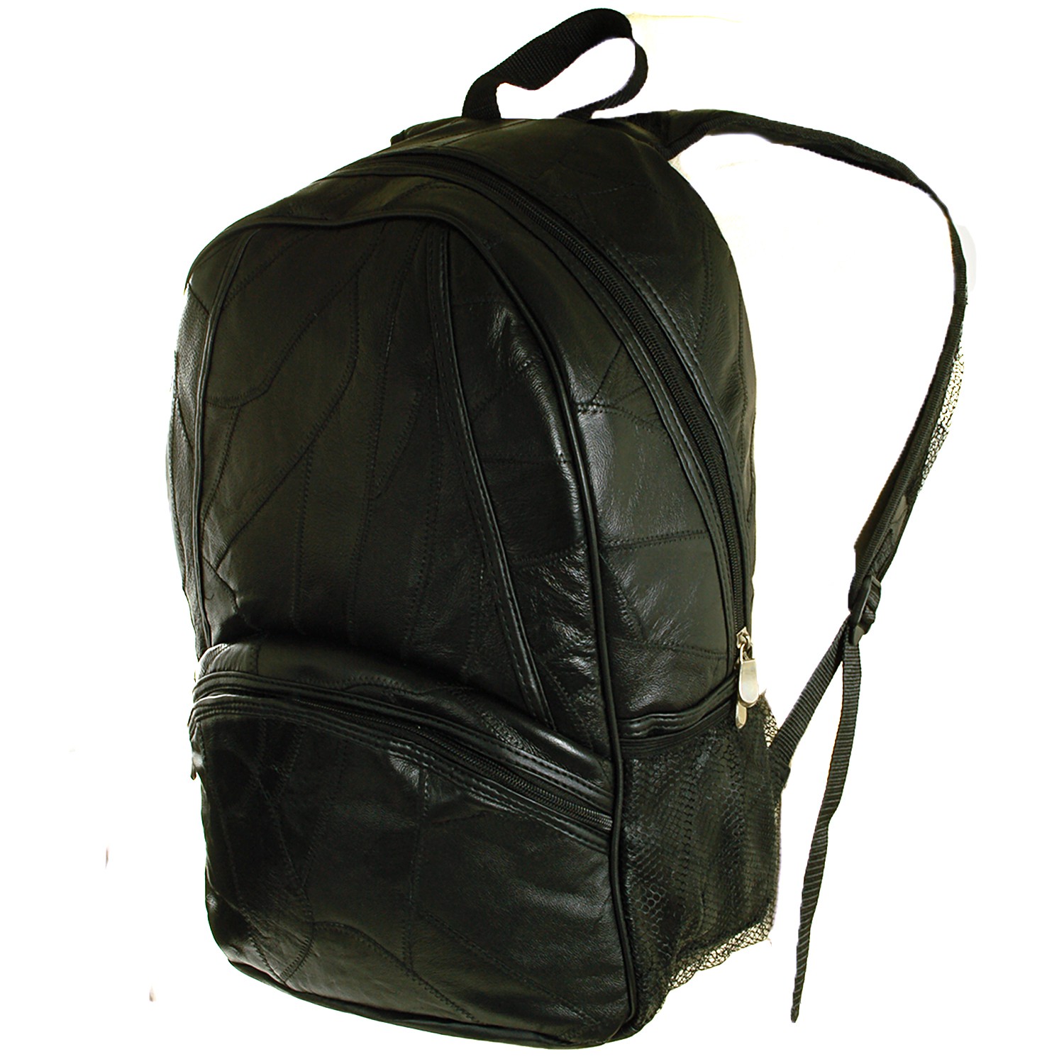 Laptop Backpack Patchwork Leather 15" Computer Case Travel Organizer